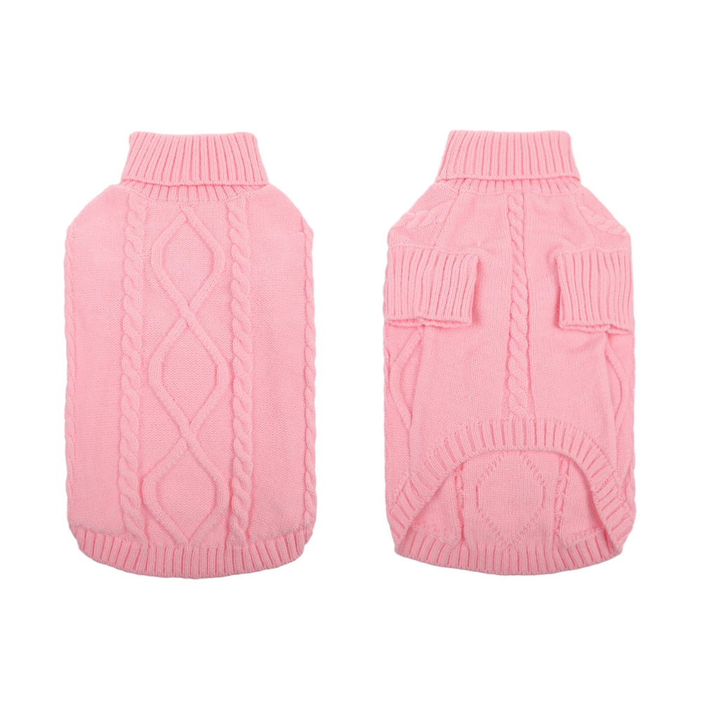 Queenmore small dog pullover sweater pink colorway variety for small breeds