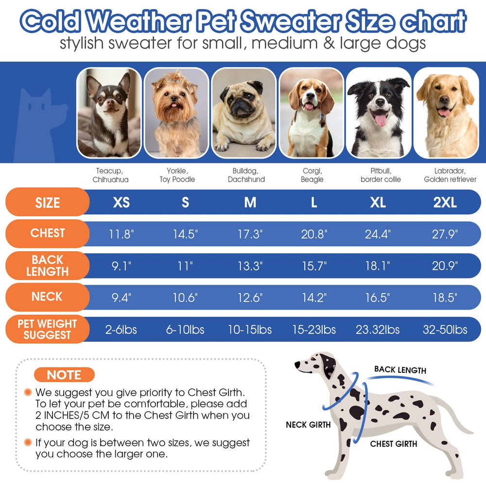 Queenmore small dog sweater red back view highlights belly wrap for secure warmth and easy potty breaks.