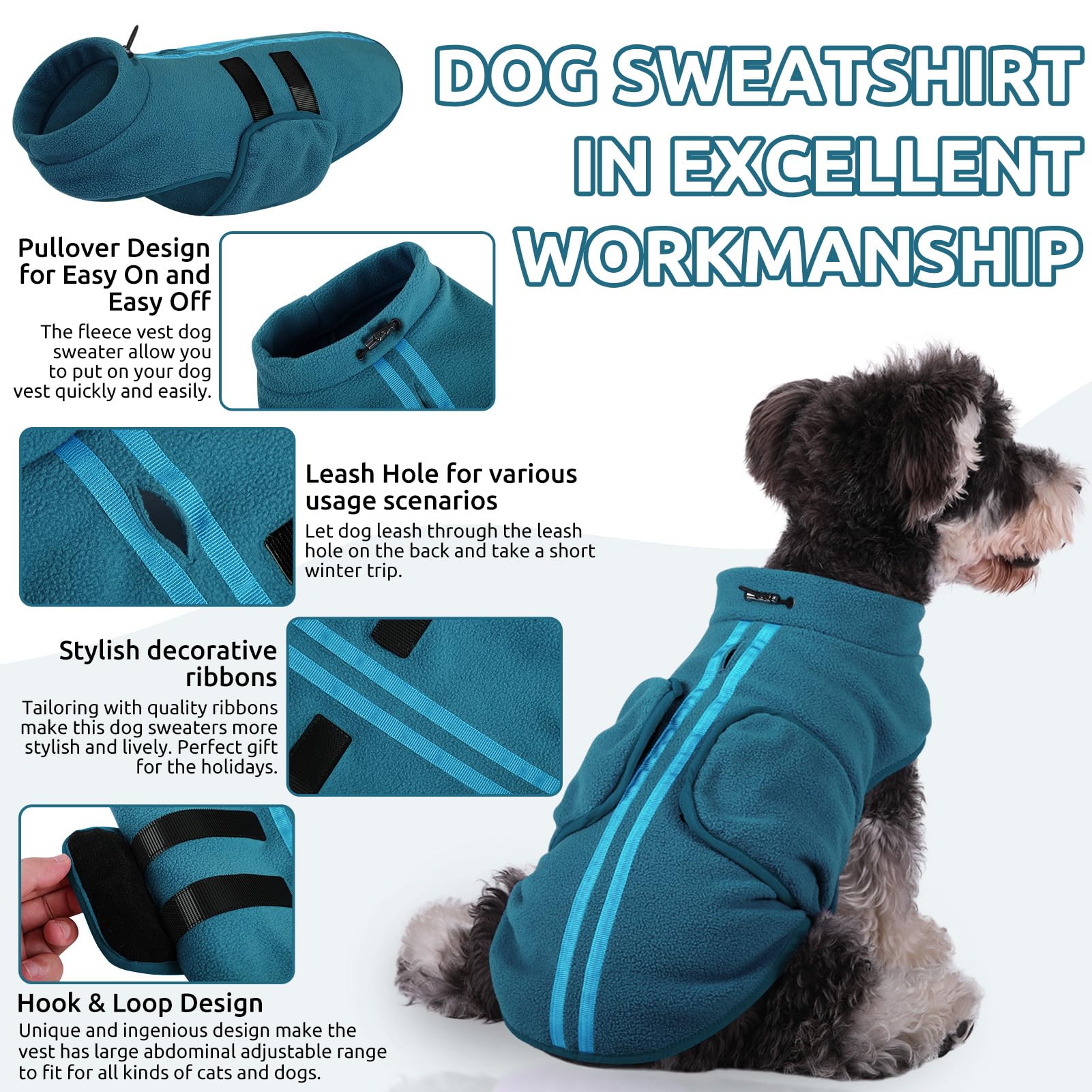 Queenmore soft fleece vest in peacock blue offers breathable warmth for daily wear.
