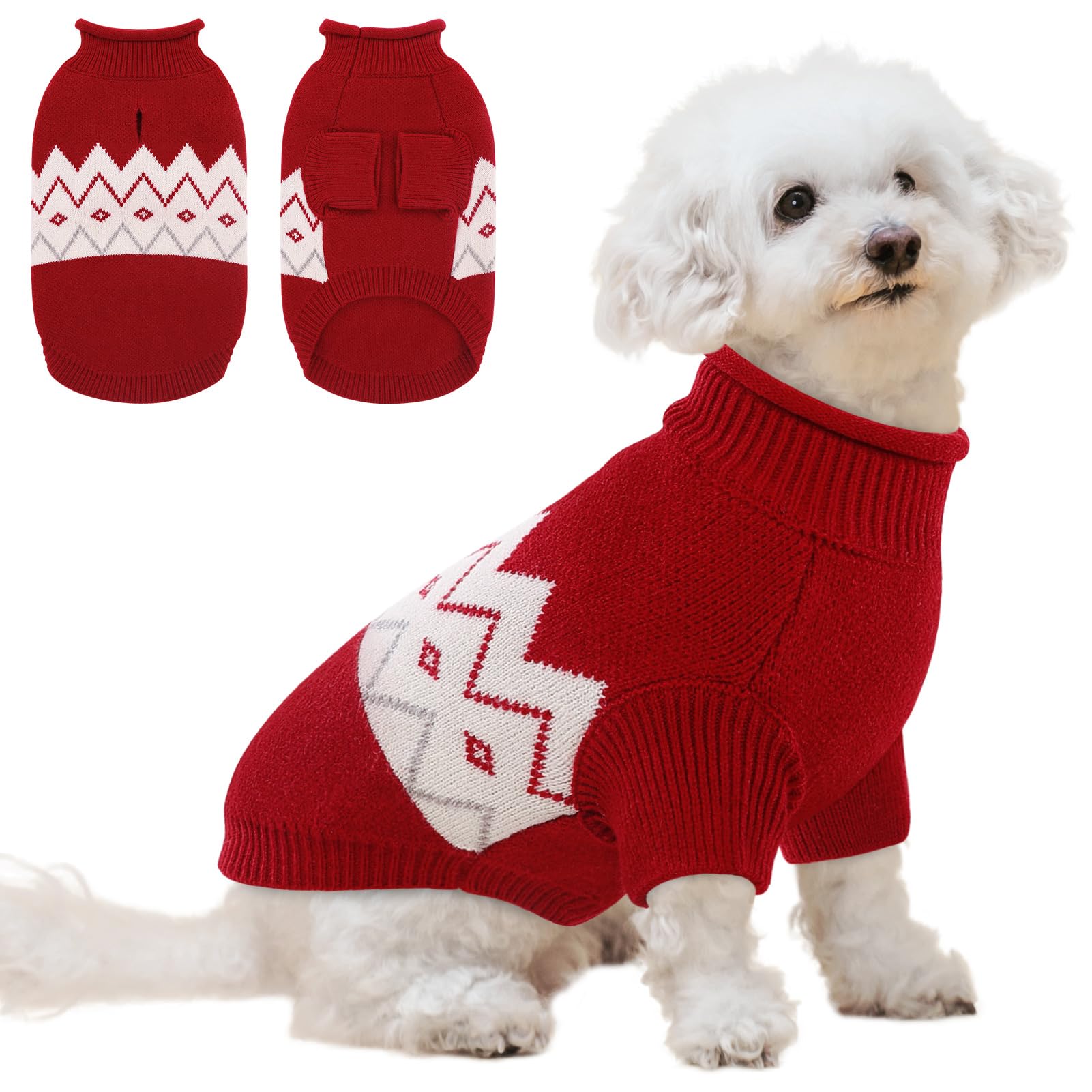 Queenmore warm dog sweater in soft-knitwear offers cozy warmth.