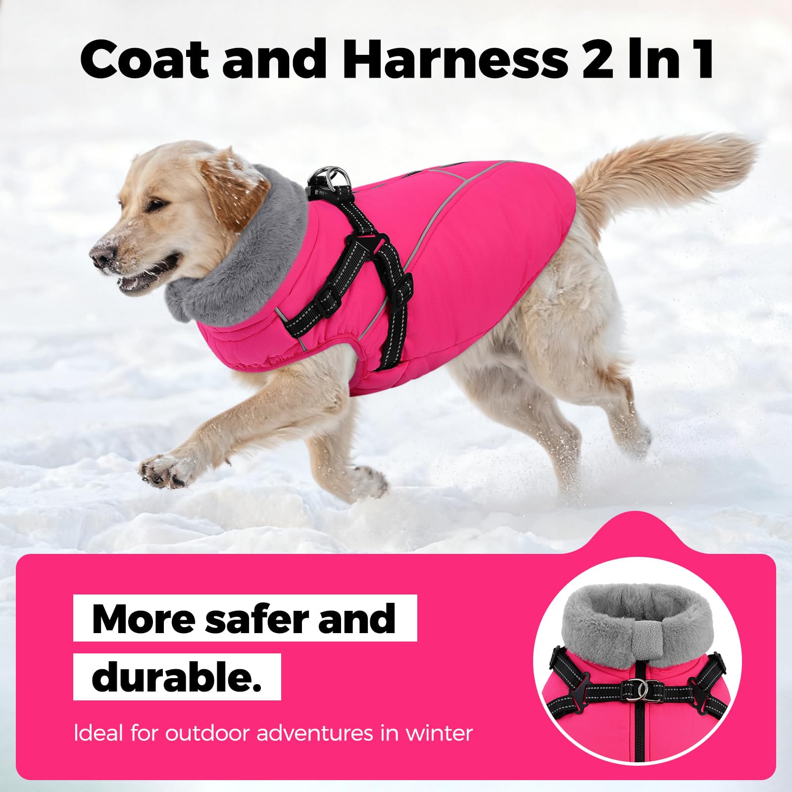 Queenmore warm fleece lining coat provides soft, cozy warmth