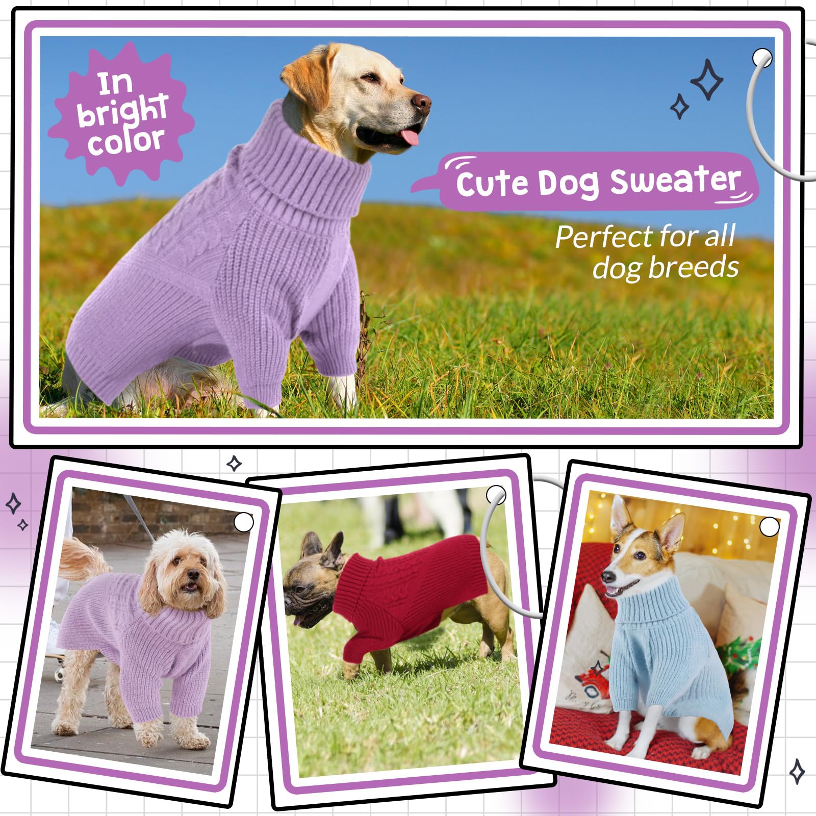 Queenmore warm fleece texture supports cold-season comfort during walks.