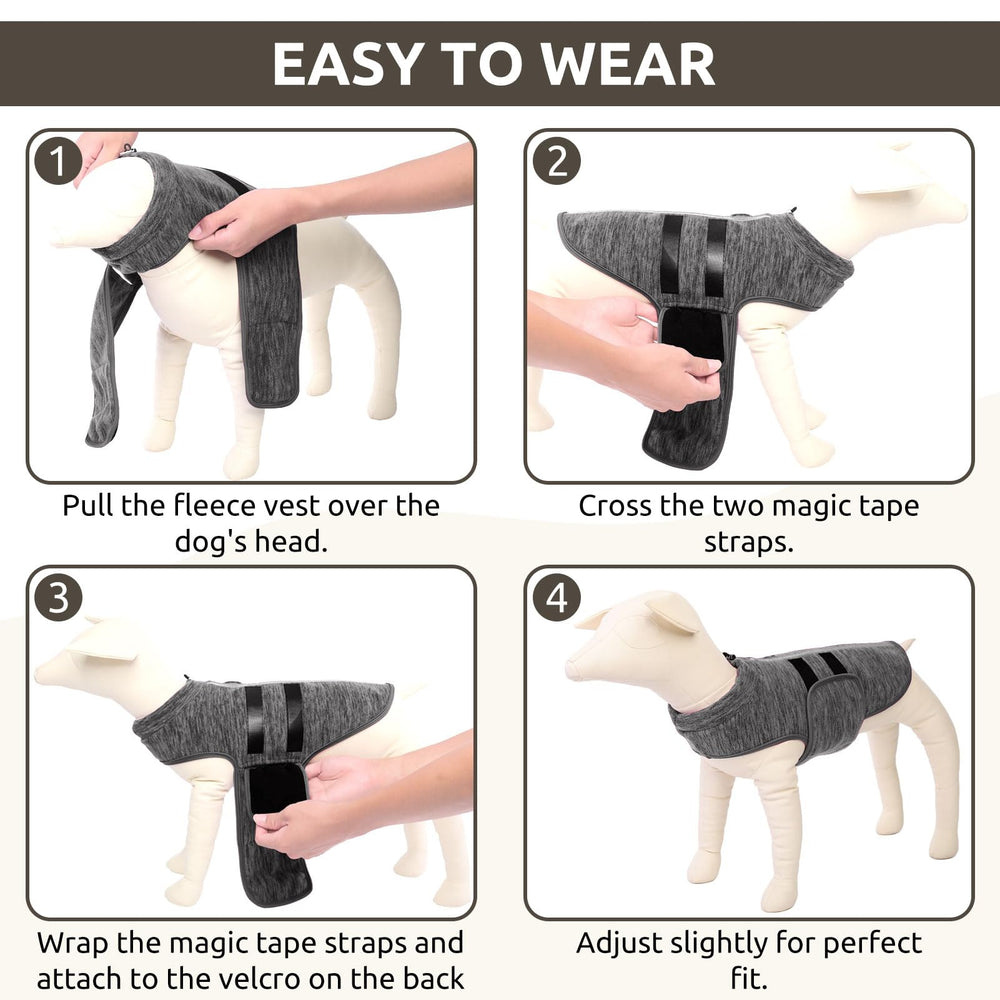 Queenmore winter dog clothes decorative ribbons add stylish details.