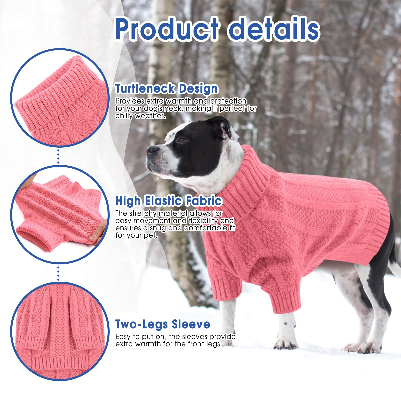Queenmore XSmall Dog Sweater Christmas outfit—versatile winter wardrobe addition.