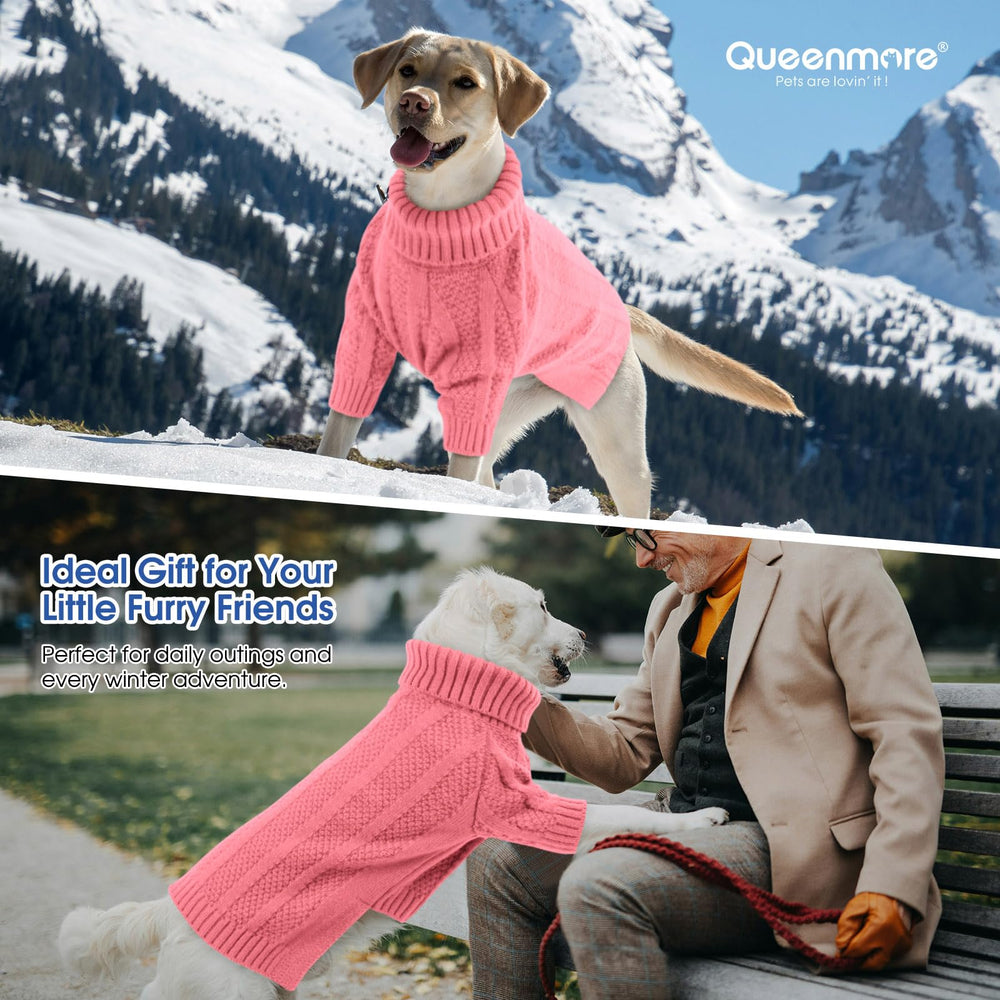 Queenmore XSmall Dog Sweater six-size range—easy fit for Chihuahuas to terriers.