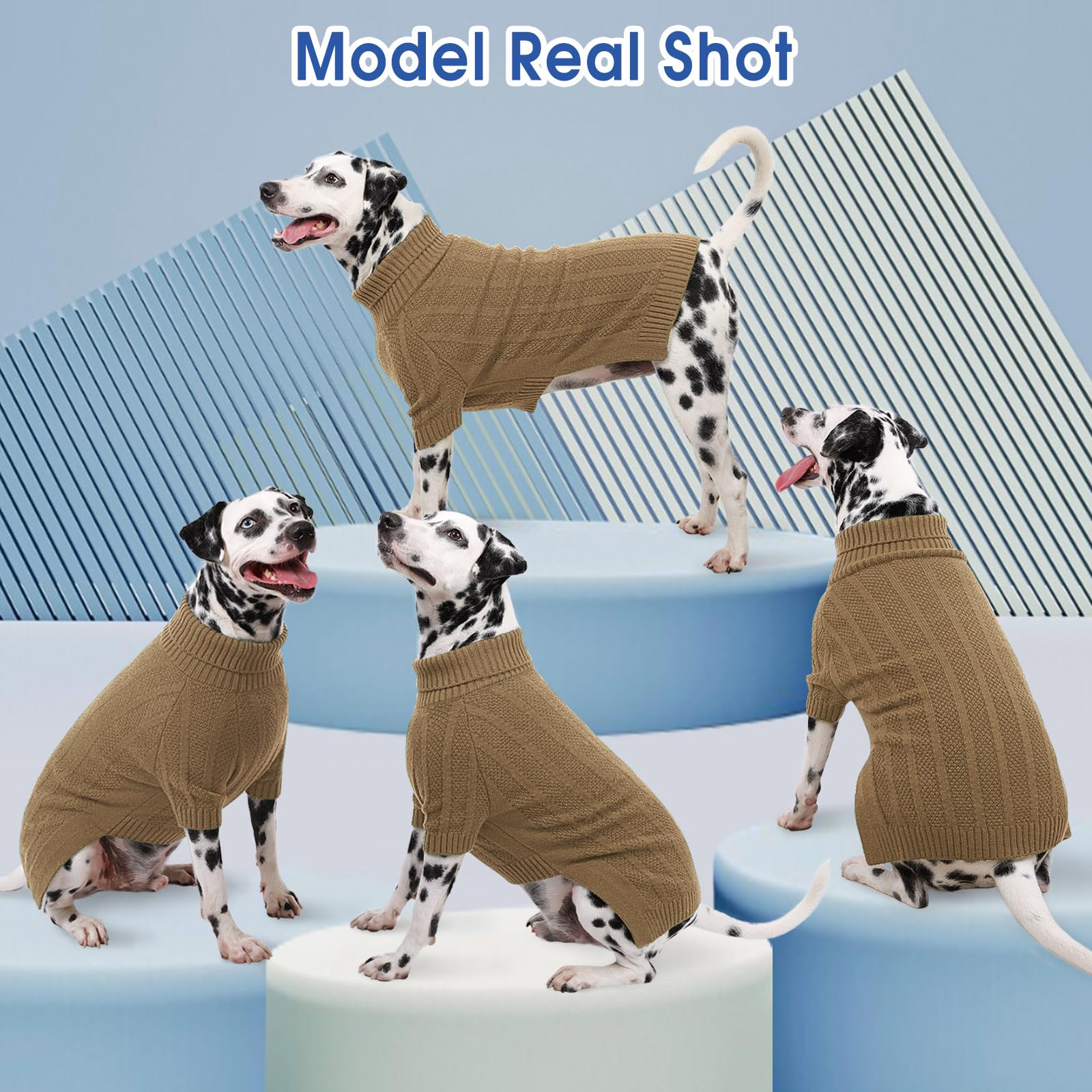 Queenmore XSmall Dog Sweater worn by teacup dogs for cozy winter style.