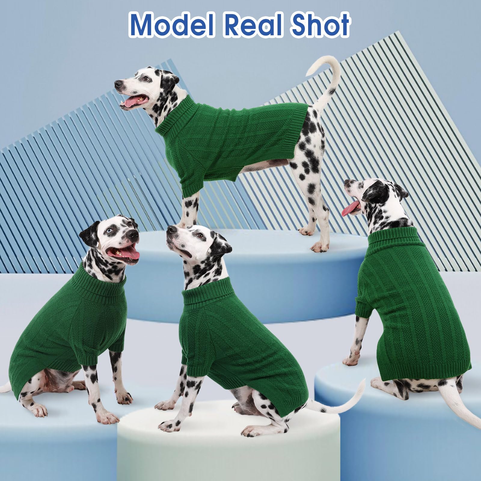 Queenmore XSmall Dog Sweater worn outdoors during winter walk.