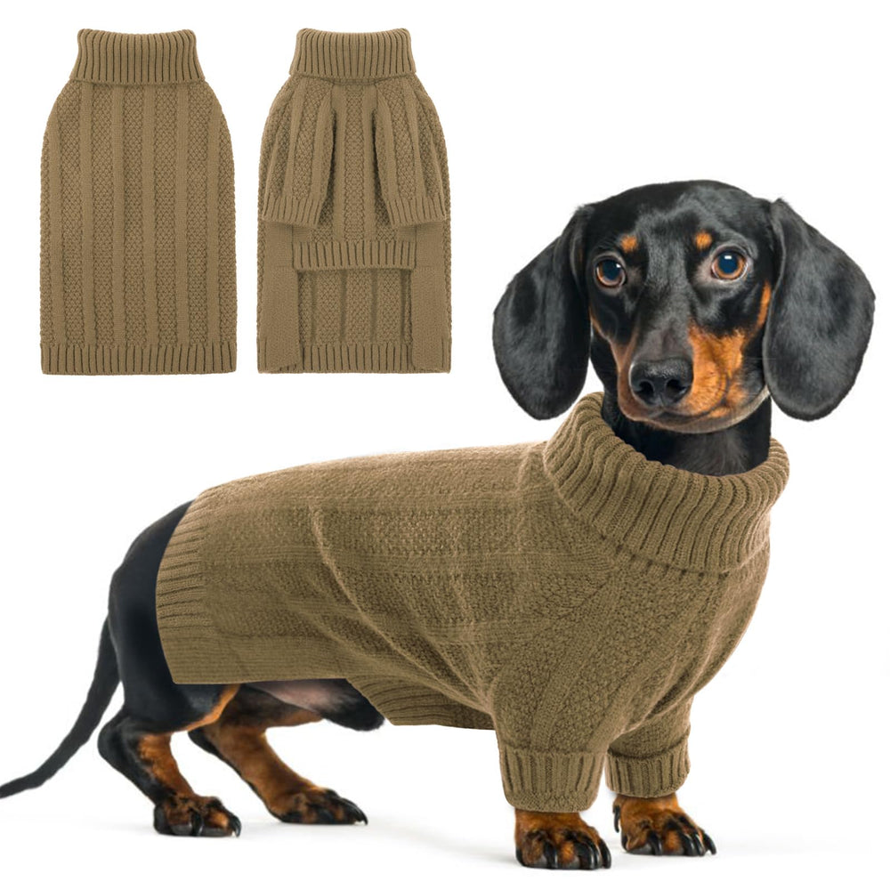 Queenmore XSmall Dog Sweater close-up shows soft knit for cozy winter warmth.