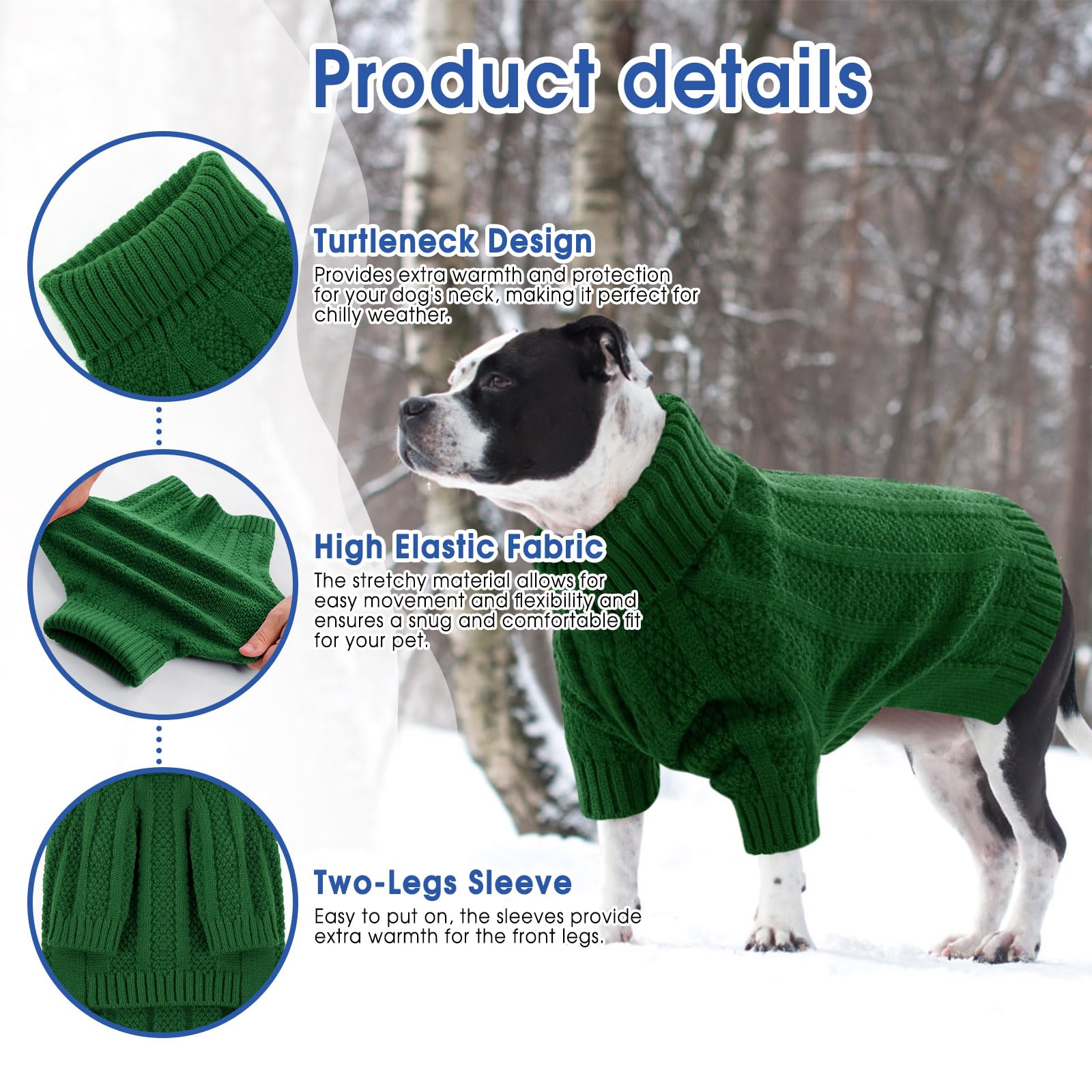 Queenmore XSmall Dog Sweater XS size on tiny Chihuahua, easy wear.