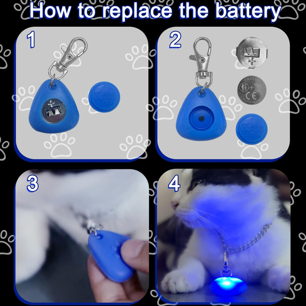 QUELIEN LED dog collar light in flash mode alerts drivers at night