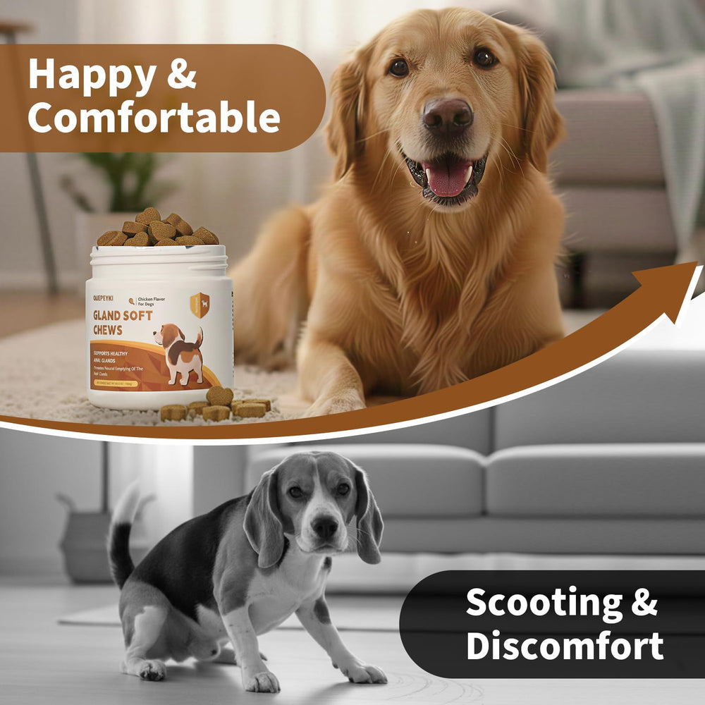 QUEPEYKI Anal Gland Chews soft chews are easy for seniors and picky eaters.