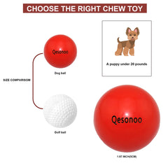 Qesonoo dog balls floating-water shows buoyant design ideal for pool play and recovery fetch.