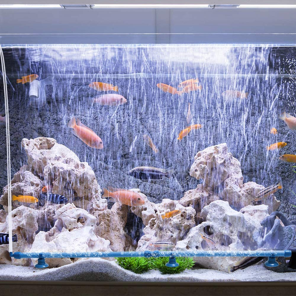 Quickun aquarium aeration bar in action enhancing fish environment