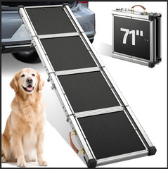Quietex dog ramp 71in long surface for gentle incline and easier climbs