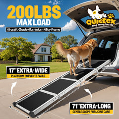 Quietex dog ramp aluminium frame for durable stability