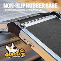 QUIETEX dog ramp anti-slip surface provides secure footing during climbs