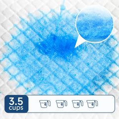 Quilocare quick-dry absorbent-core pads reducing moisture on paws.