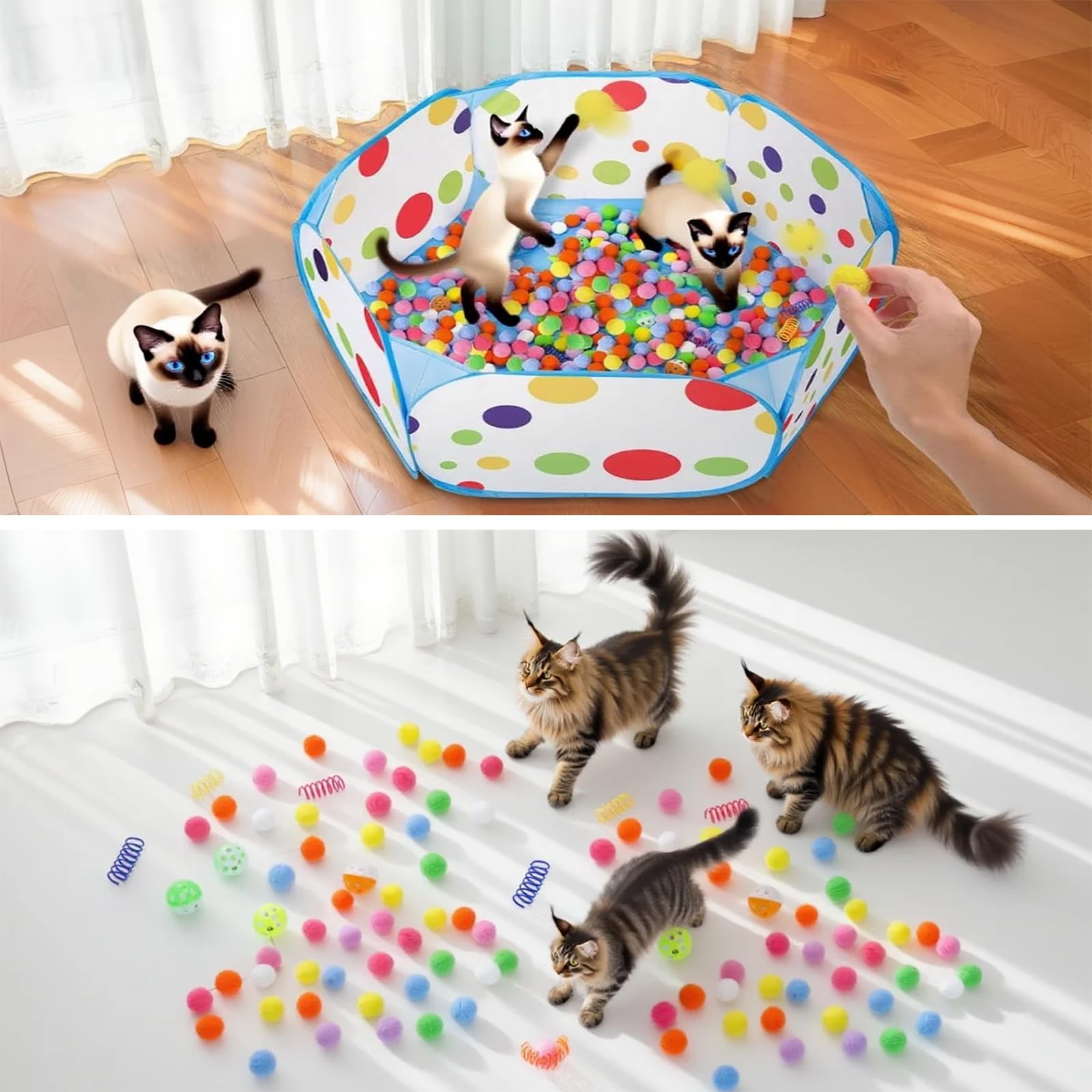 QUIXELL-SH 310-ball-pit-jingle-crinkle-balls provide sensory cues and engagement.