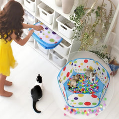 QUIXELL-SH 310-ball-pit-memory-frame ensures sturdy support during play.