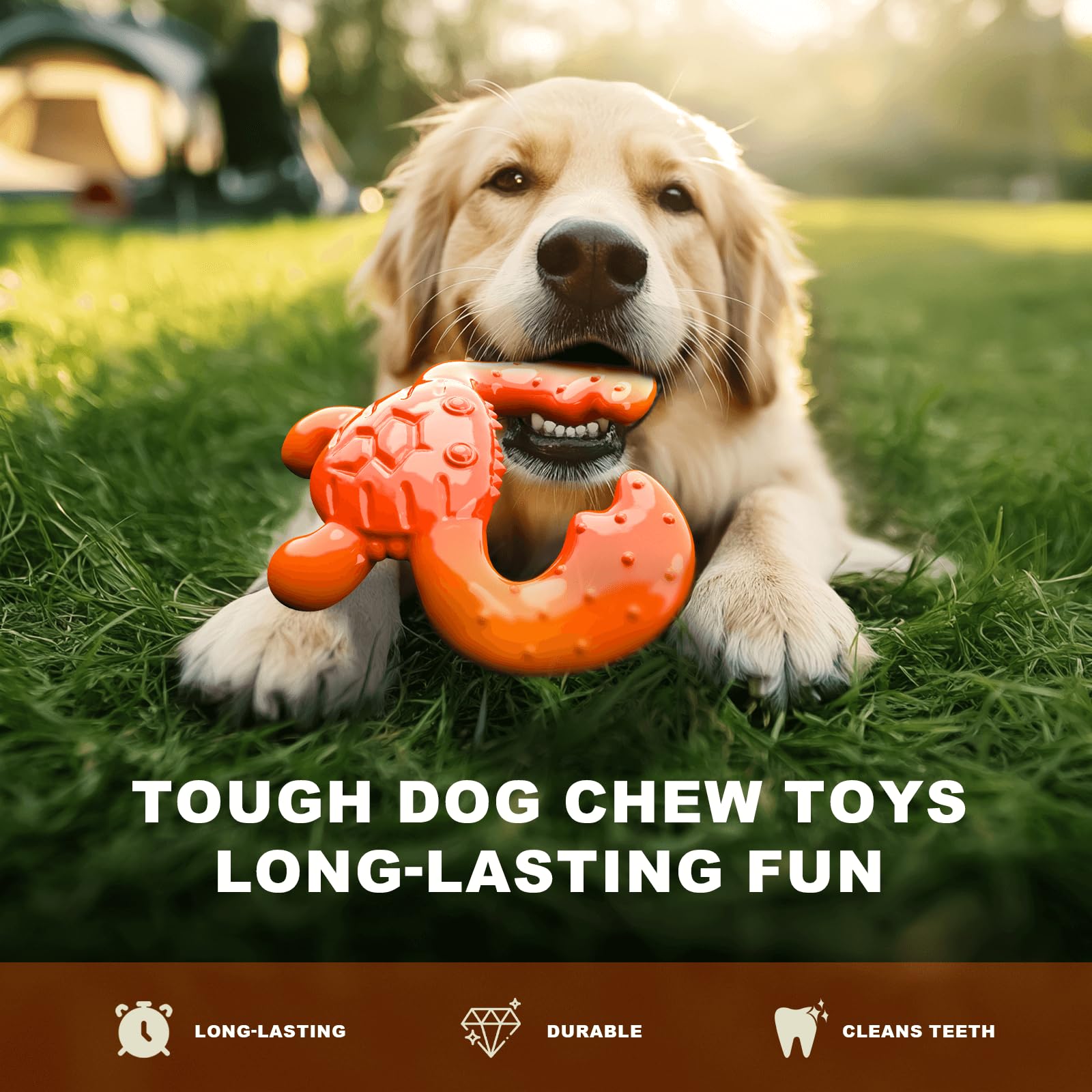 Quizvi dog chew toy gift-ready presentation for large breeds and holiday gifting.