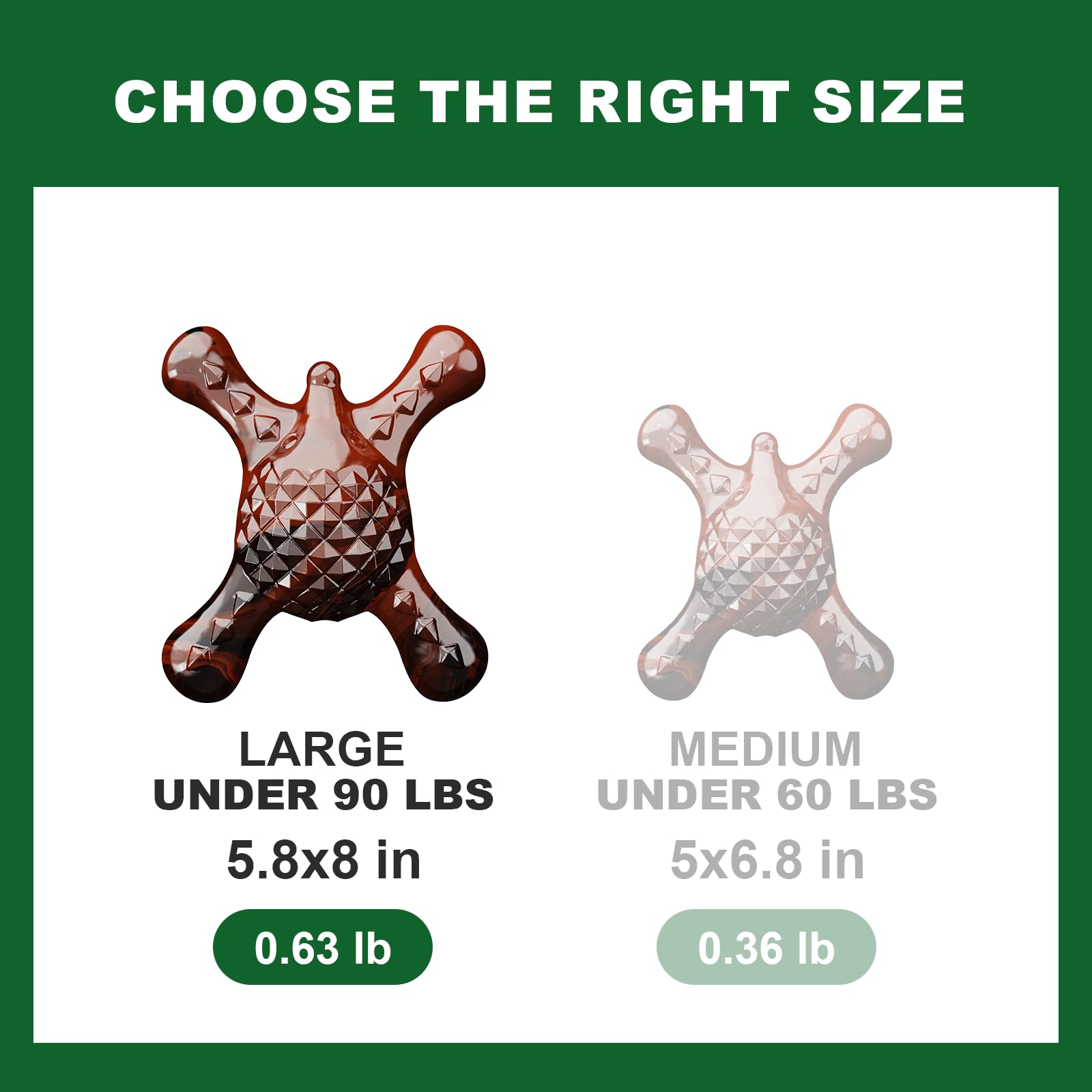 Quizvi textured dog toy gum-massage surface supports gum comfort.