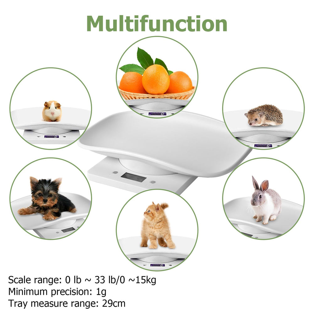 Qulable digital rabbit weighing scale helps monitor petite pets safely.