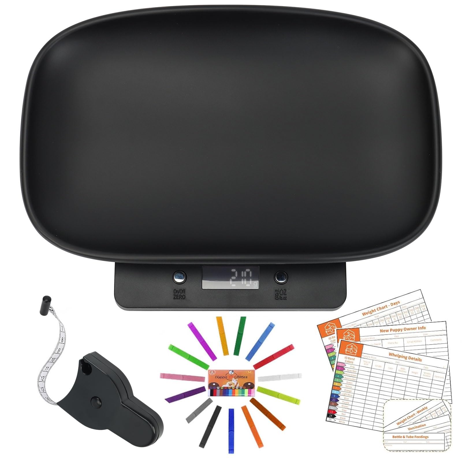 Qulable digital small-animals-scale display shows precise weight readings for tiny pets