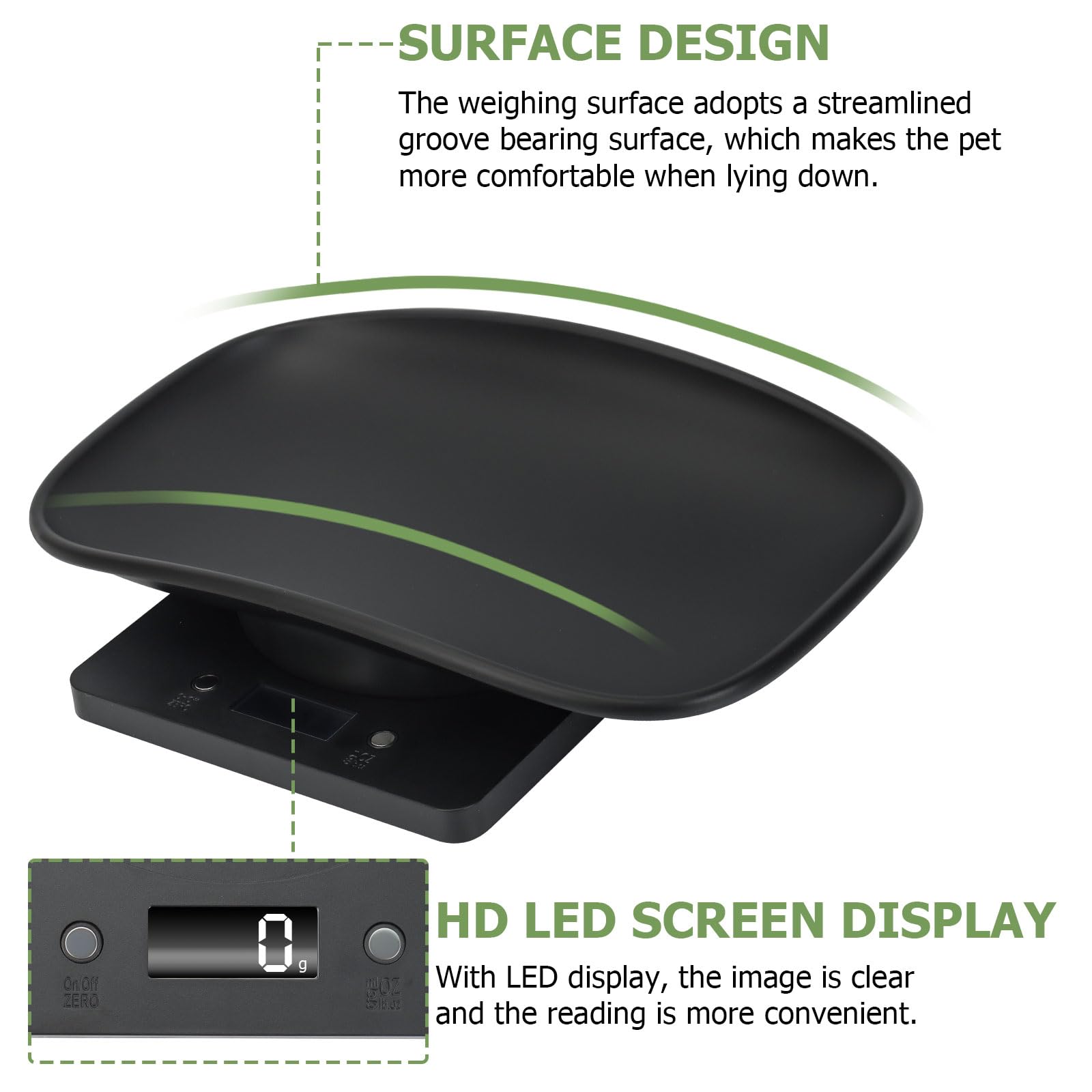 Qulable pet scale compact storage design for easy keeping