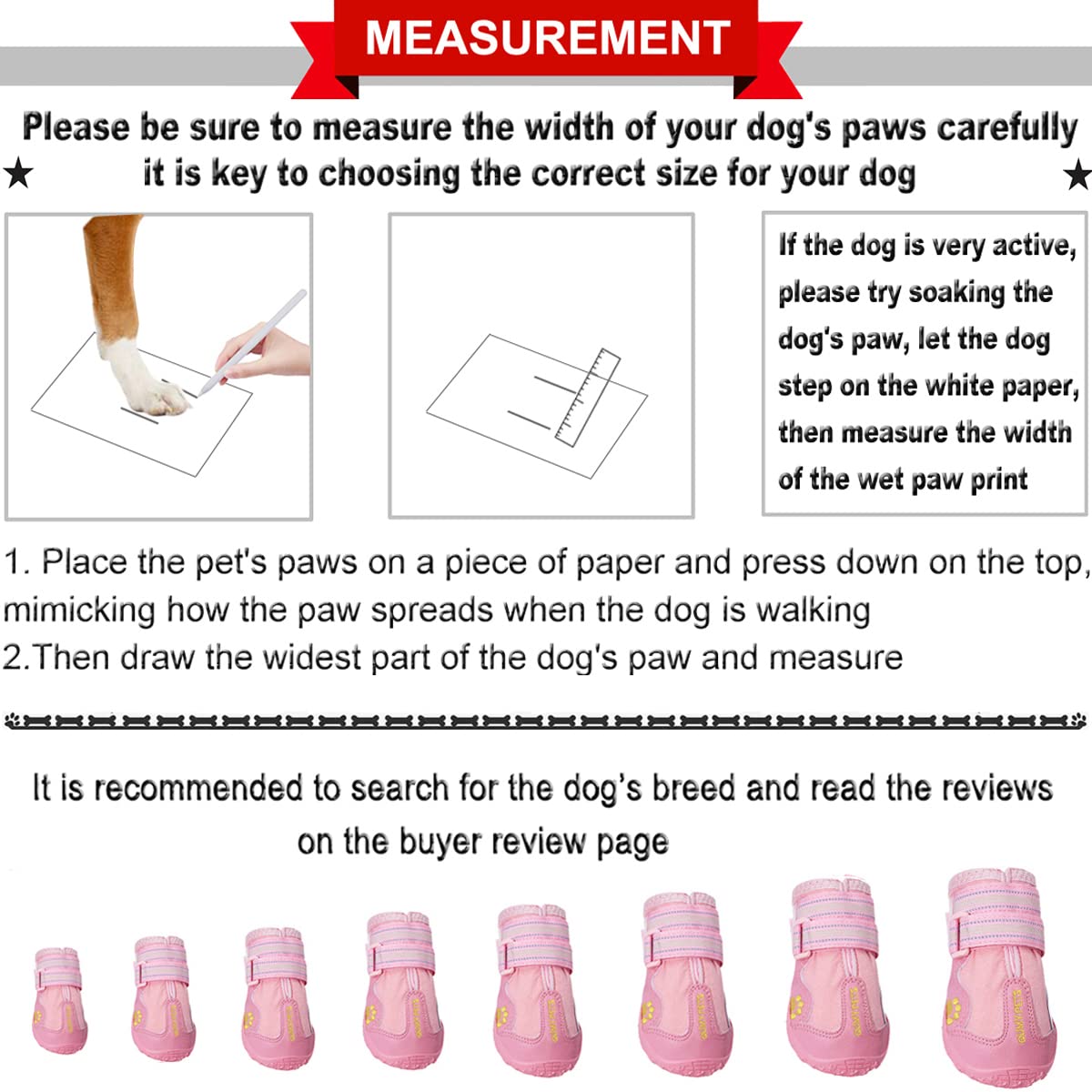 QUMY dog shoes secure-adjustable-straps for a snug, nighttime-safe fit.