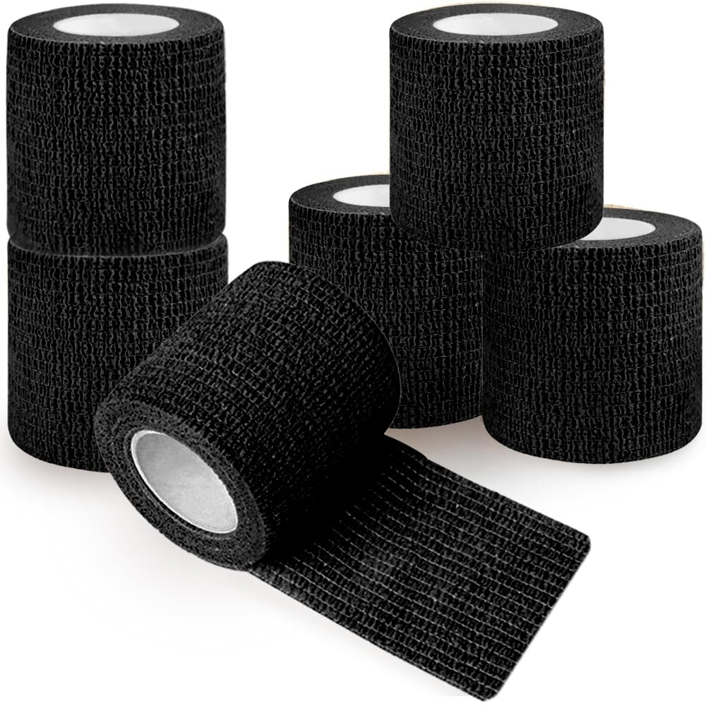 QUMY self-adhesive bandage wrap beige roll securely holds dressings with breathable comfort.