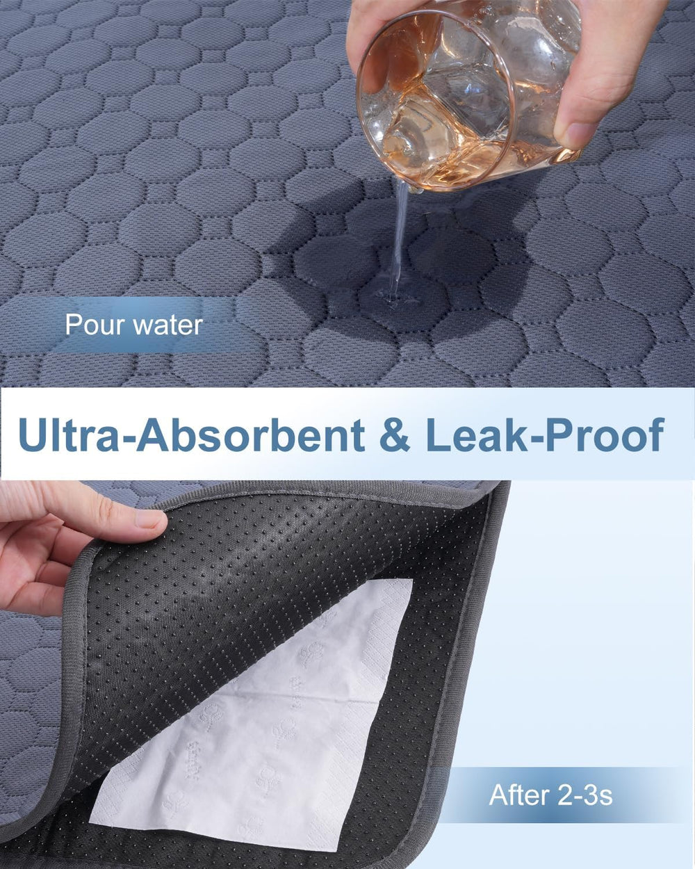 QUNAOAL liner bottom with silicone anti-slip design.
