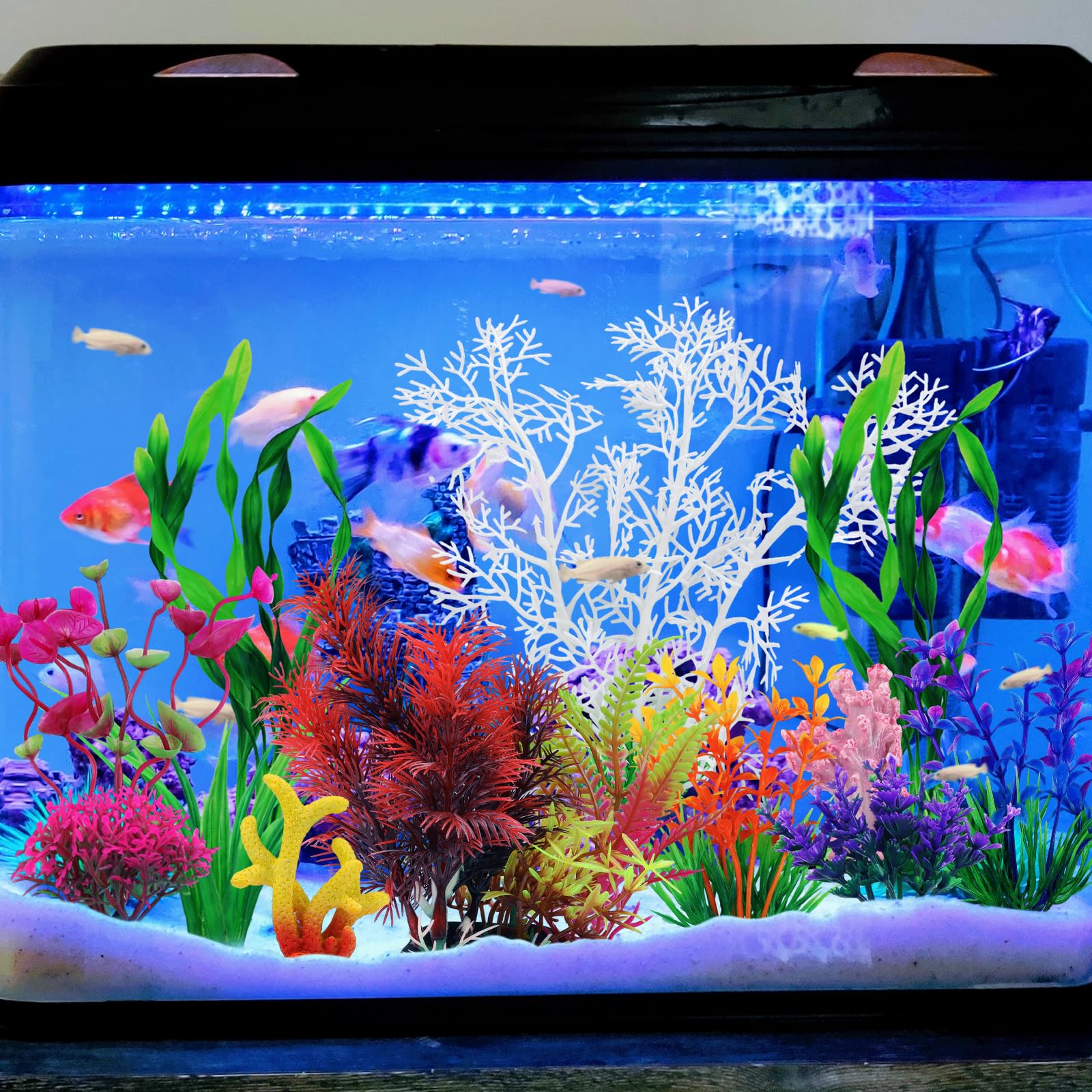 QUOZUO natural-look decor enhances habitat without altering water parameters