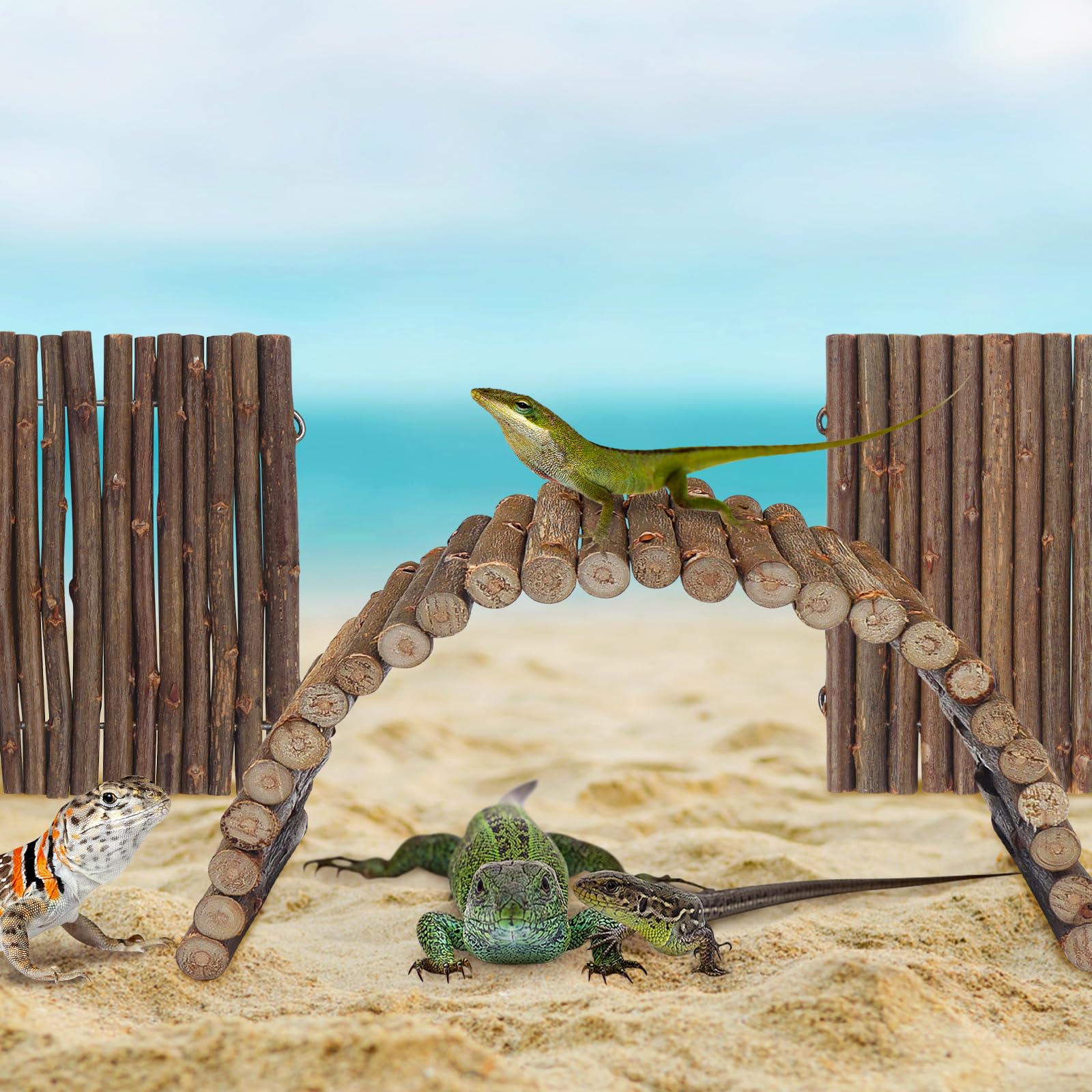 QUOZUO small animal climbing toy in a cage for activity and exploration.