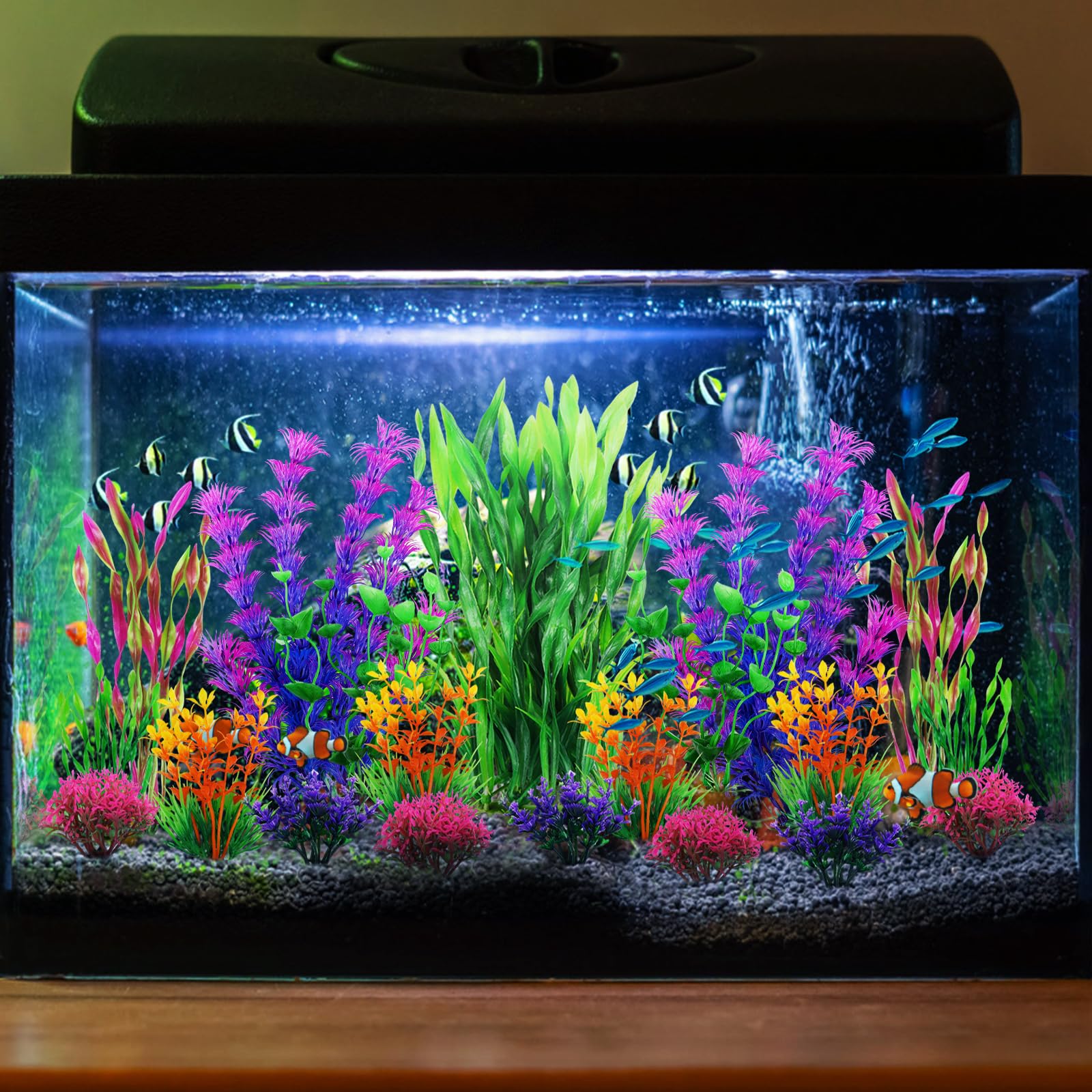 QUOZUO fish tank cave décor provides safe, soft hiding spaces.