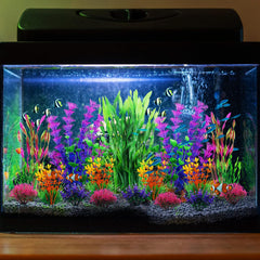 QUOZUO fish tank cave décor provides safe, soft hiding spaces.