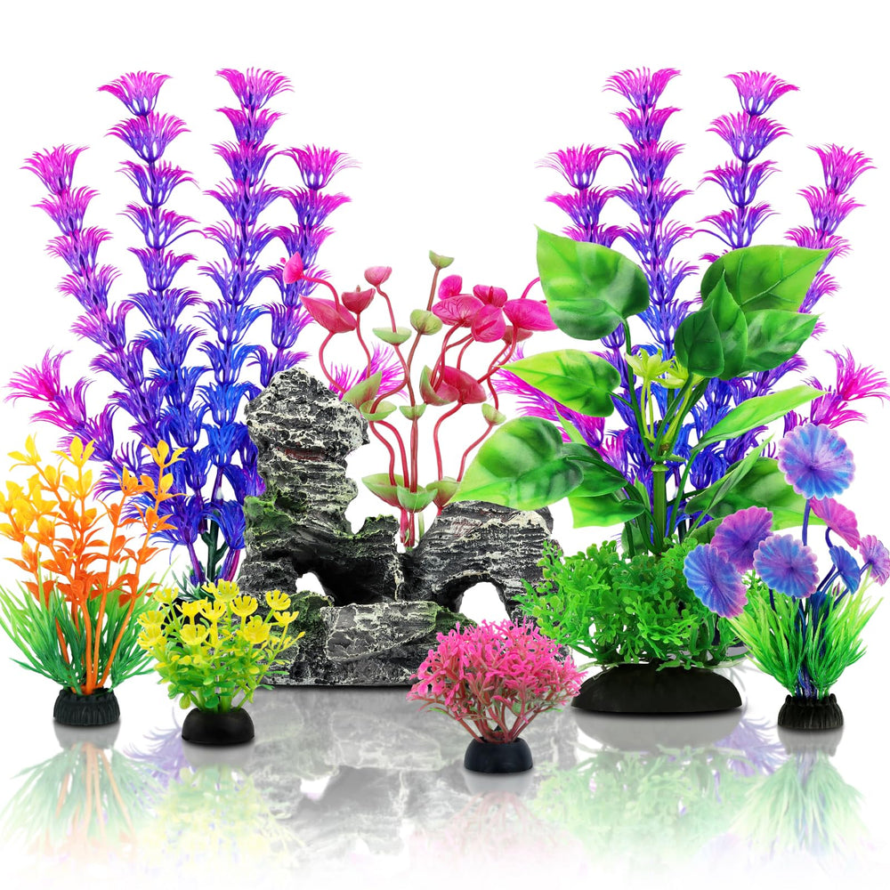 QUOZUO fish tank plant green—adds vibrant color and natural hiding spots for fish.