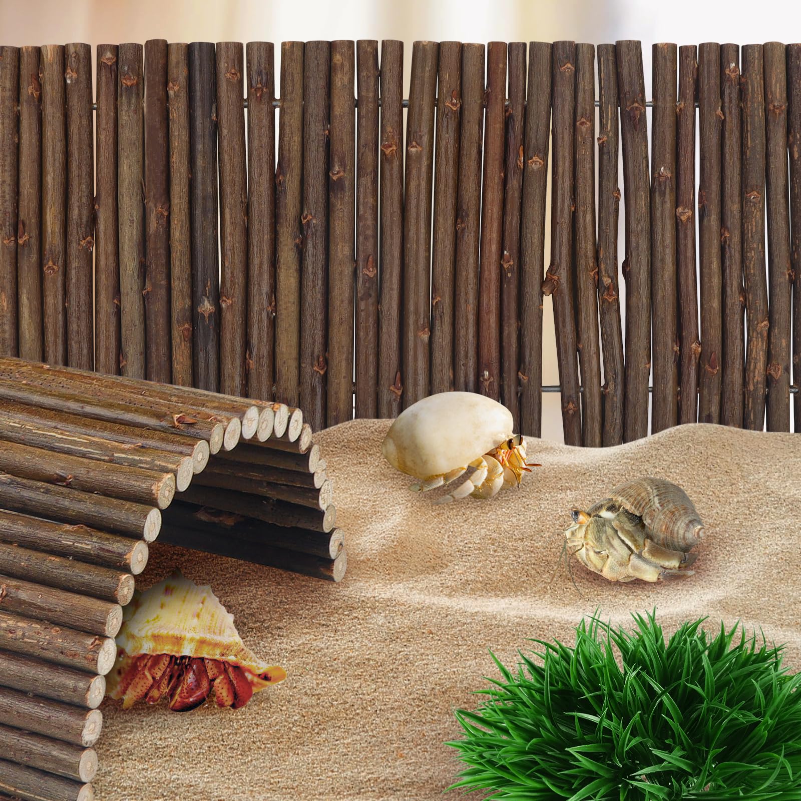 QUOZUO flexible hideout hut with inner wire for creative cage shapes.