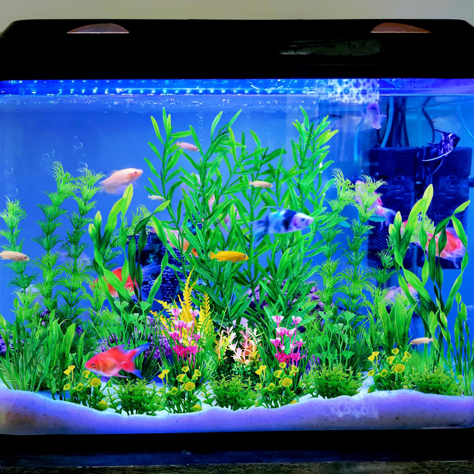 quozuo no fishy smell plastic decor keeps water clean