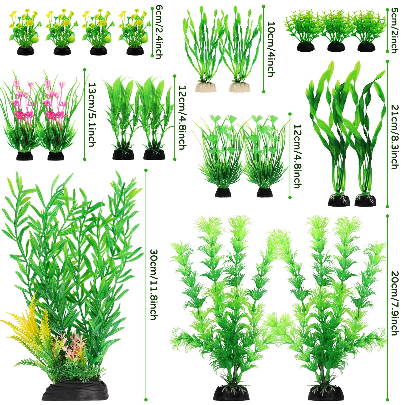 quozuo pedestal-base prevents plants from floating in the tank