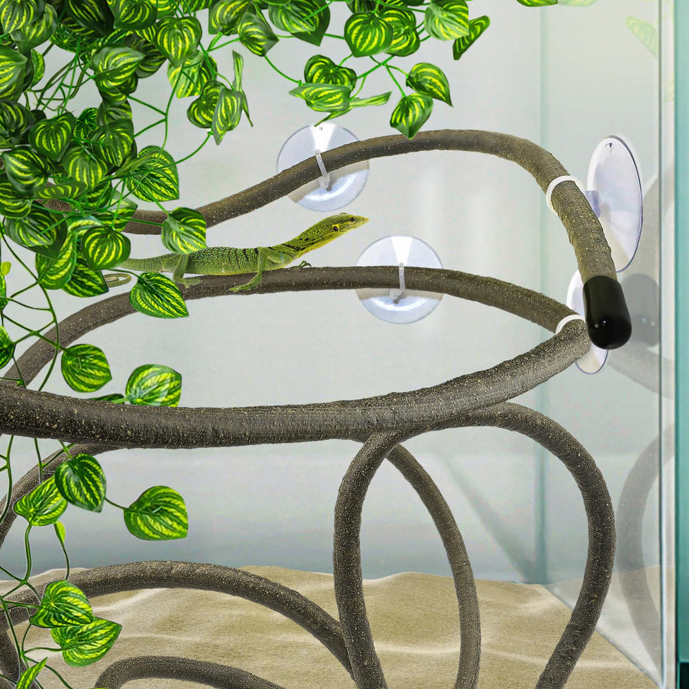 QUOZUO lifelike reptile plants blend with habitat aesthetic
