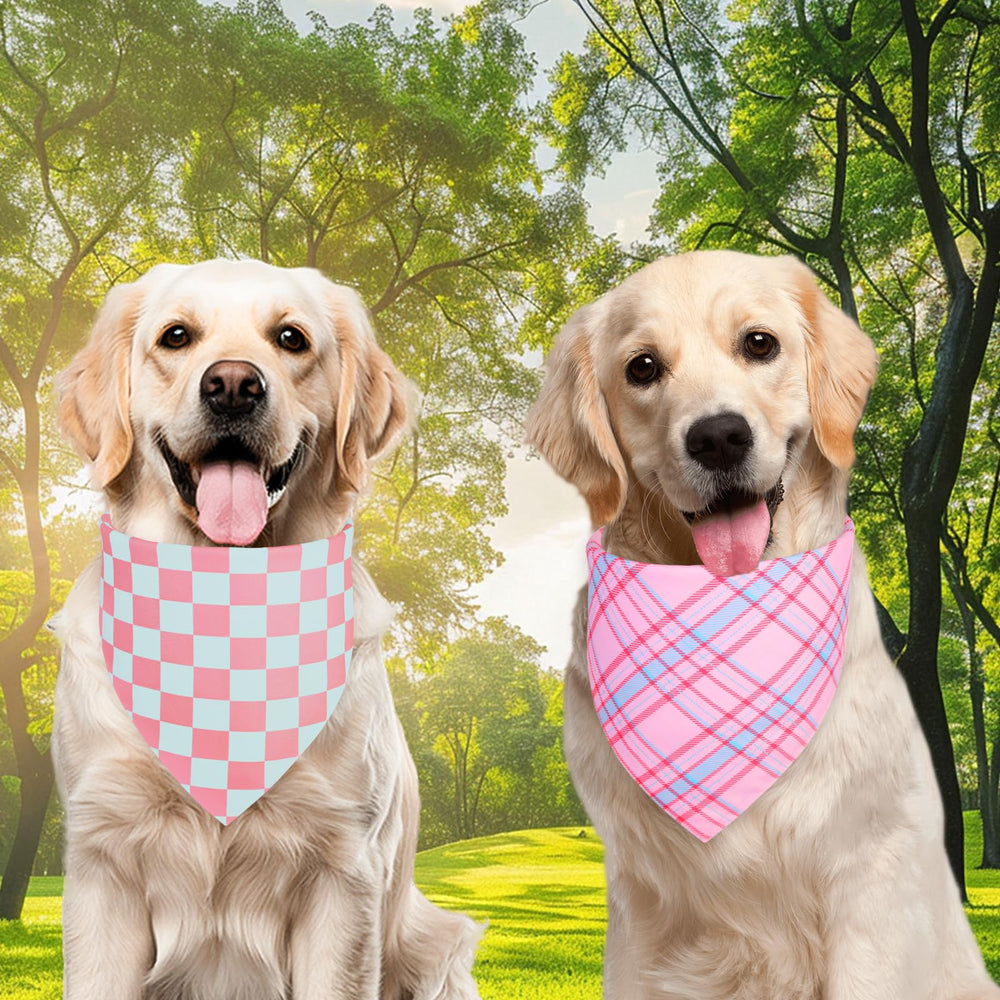 QUQULE dog bandana small size on neck up to 14 inches for petite pets
