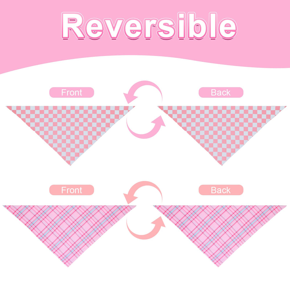 QUQULE dog bandana extra-large size accommodates necks up to 23 inches for larger dogs