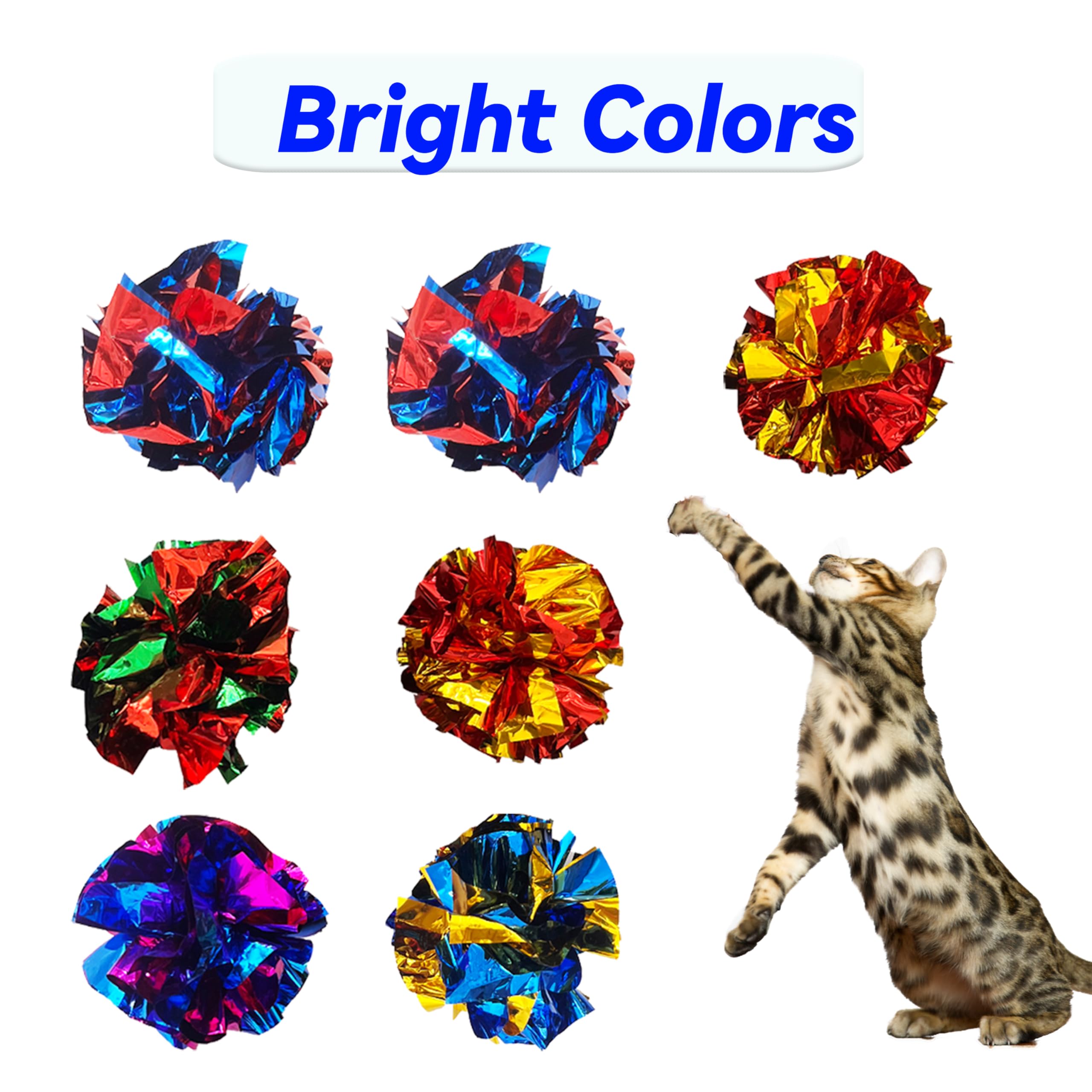 QUVOVID crinkle-ball toys trigger hunting instincts with realistic sounds for indoor exercise.