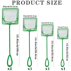 QXBXYHM 4inch aquarium fish net for handling mid-sized fish safely