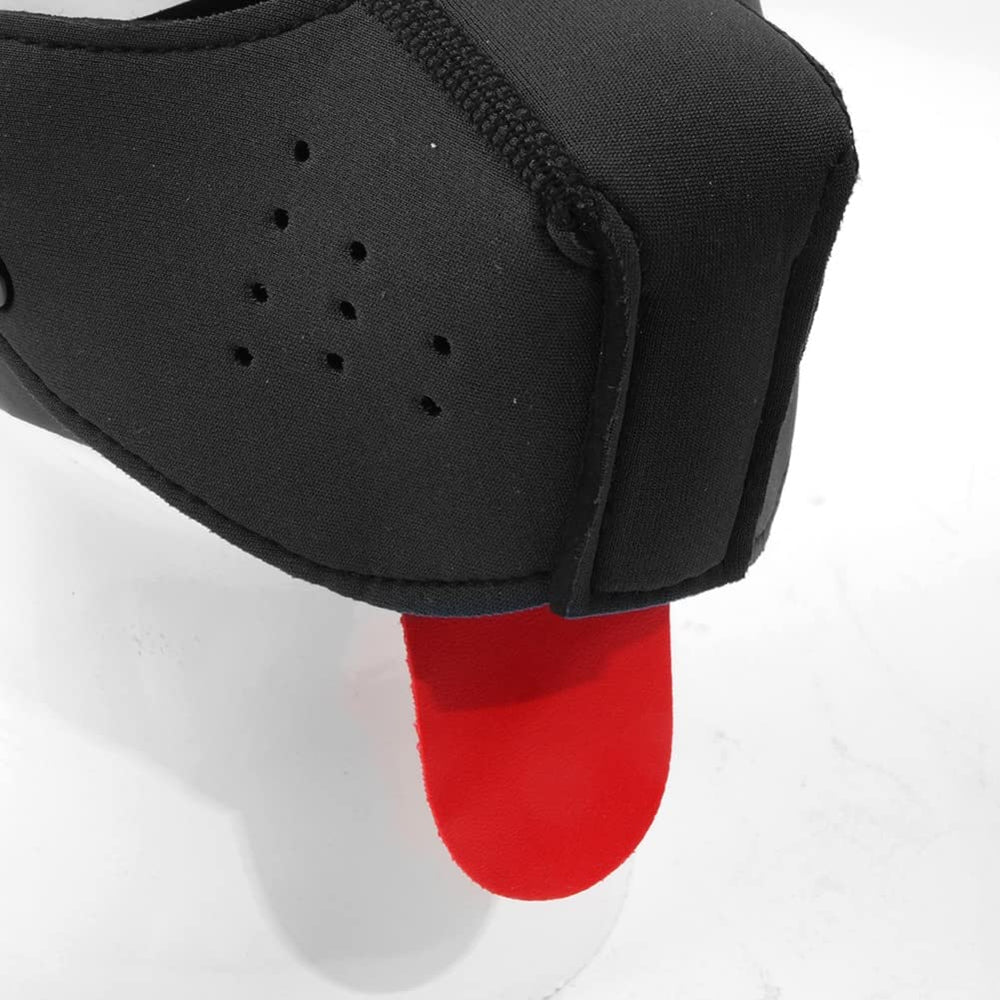 QUYUWOWO neoprene face muzzle with breathable inner for extended wear.