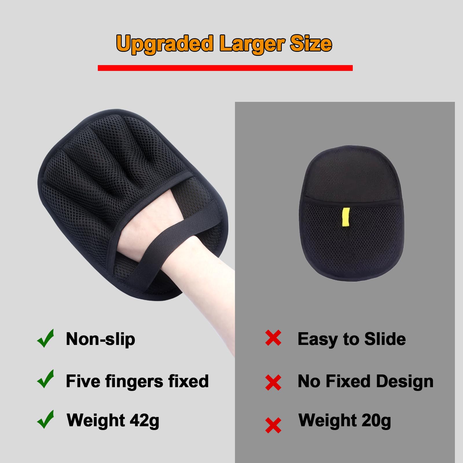 QVJFZUD pet hair removal glove-xl-size expands coverage for faster deshedding.