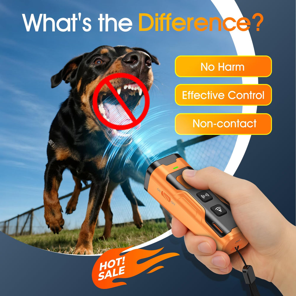 QVNNVQ bark deterrent pocket-size device ready for outdoor walks