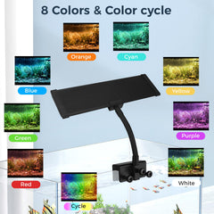 Qwakay aquarium light easy-installation clip-on bracket for quick setup