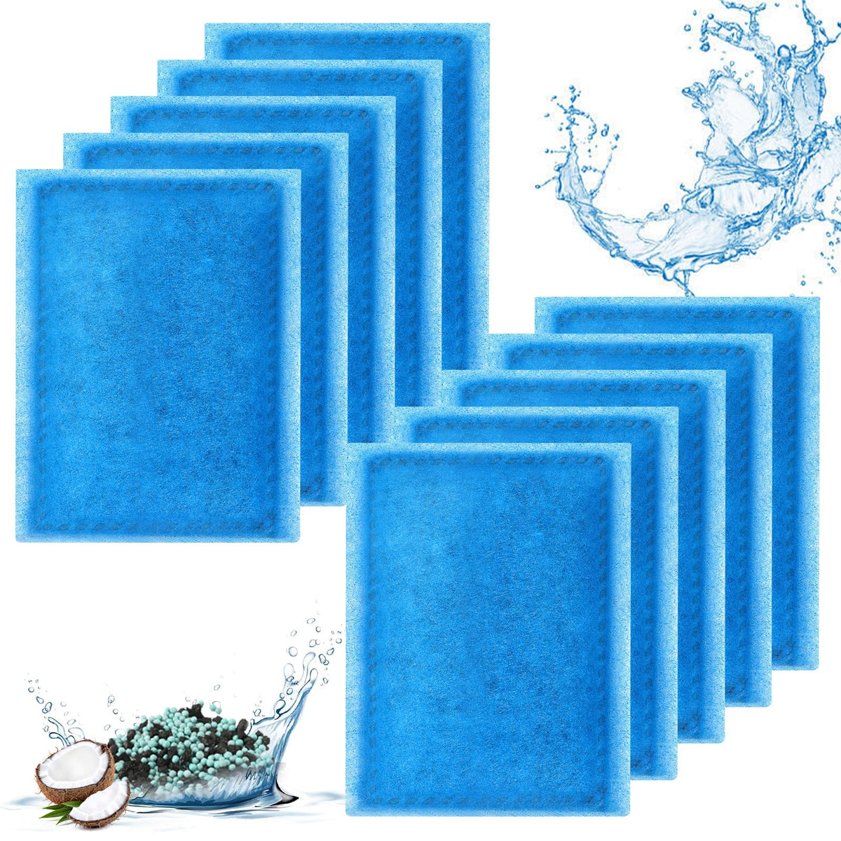 Qwakay Rite Size B cartridge closeup demonstrates filtration media for clearer aquarium water.