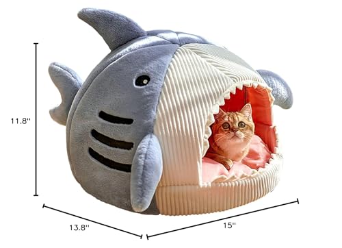 QWINEE Cat Mat blue surface emphasizes waterproof bottom protecting floors.